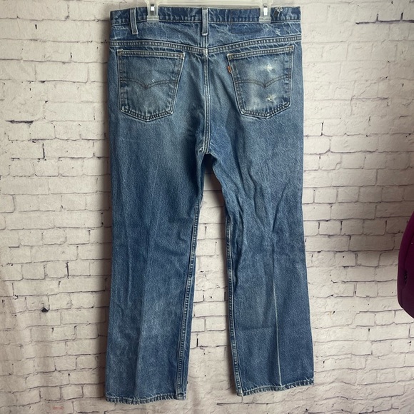 Vintage Orange tab Levi’s Mens size 38x32 distressed medium wash - Picture 2 of 5